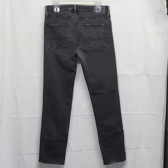 American Eagle AirFlex Jeans Mens 32 X 32 Slim Straight Black Denim Pants - Picture 9 of 16